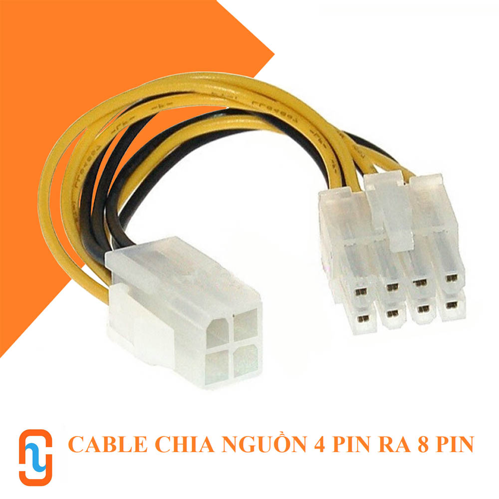 Cable Chia nguồn 4Pin ra  8Pin