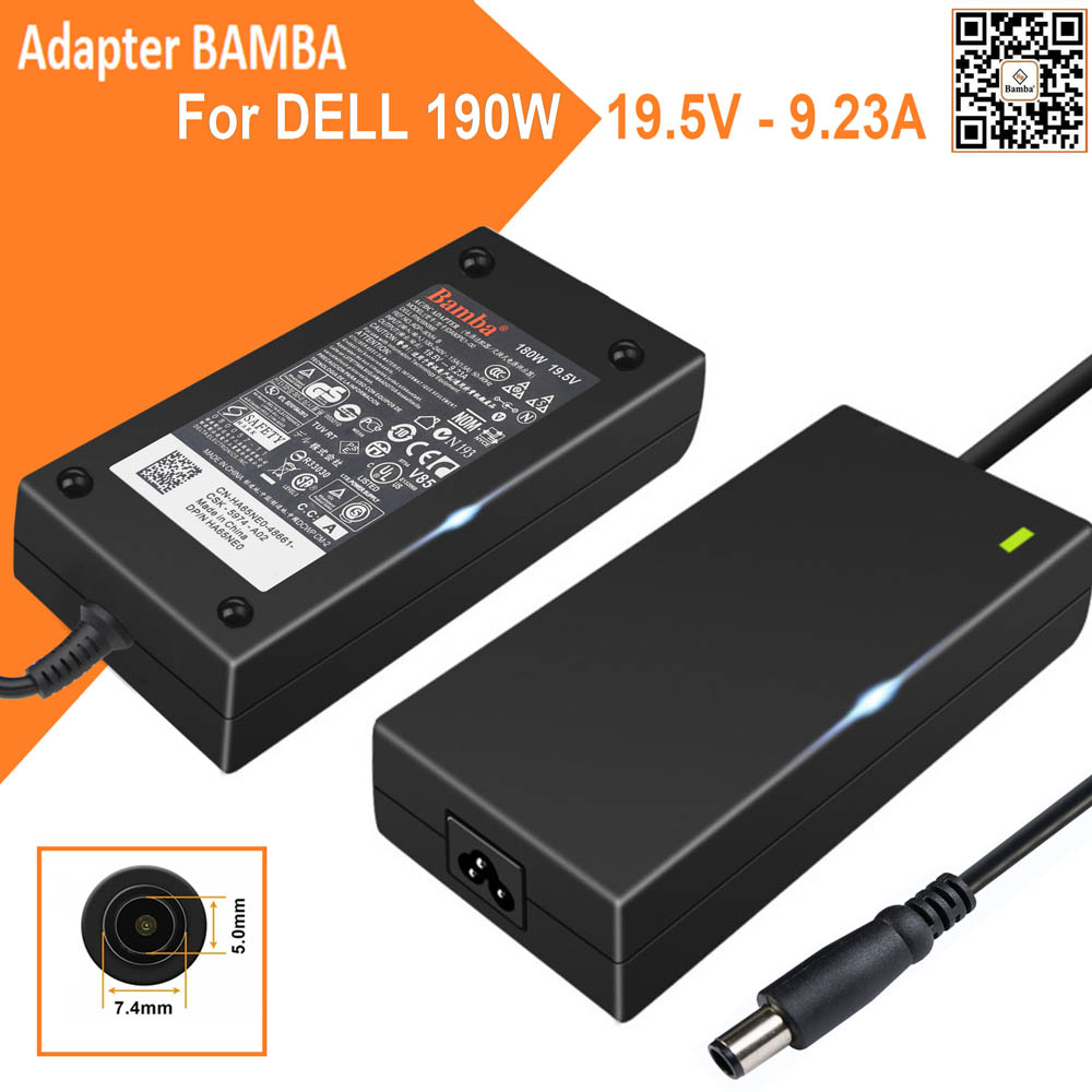 Cục Sạc Bamba  19.5V – 9.23A   (Đầu Kim)   Cho Laptop Dell