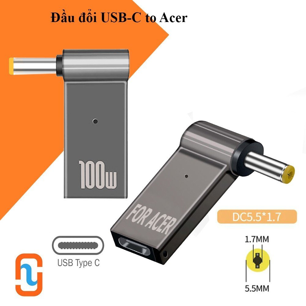 Đầu đổi Nguồn USB C * Acer